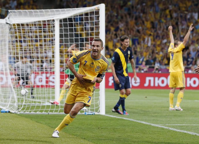 Shevchenko En El Ucrania - Suecia De La Eurocopa