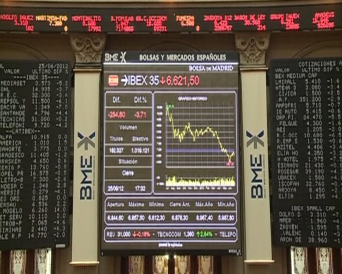 El Ibex sufre el castigo de Moody's a la banca
