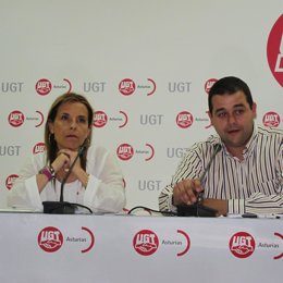 Mar Celemín Y Abel Suárez, De UGT-Asturias