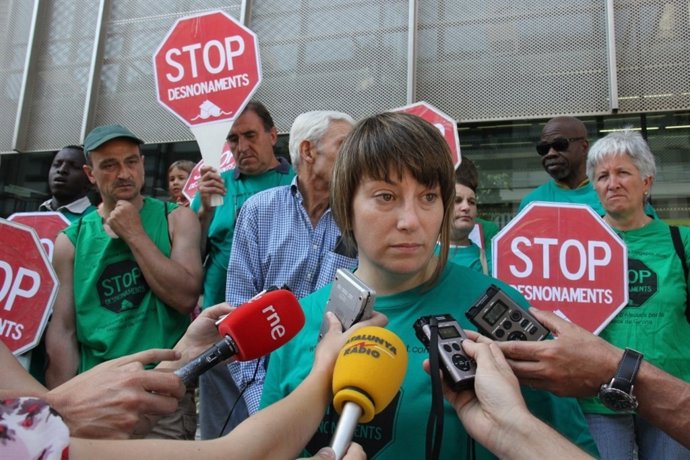 La Portavoz De Plataforma Afectados Por La Hipoteca, Marta Afuera