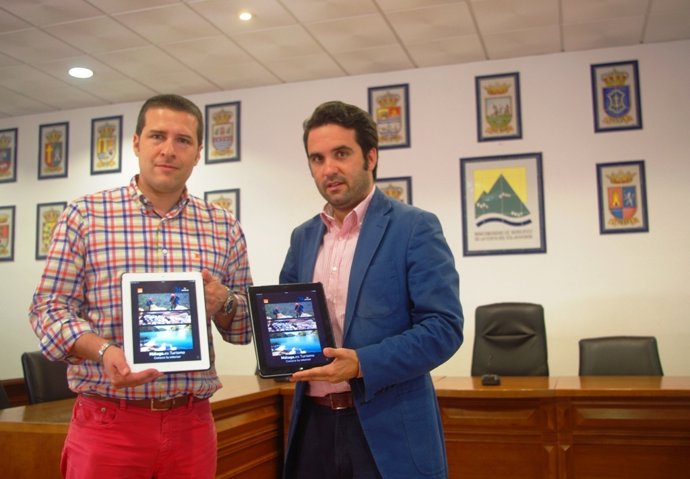 Florido y Medina en rueda de prensa de la aplicación 'Costa del Sol-Málaga'