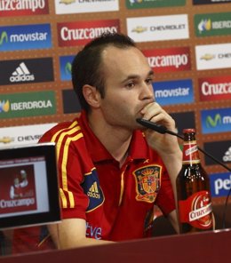 Andres Iniesta Rueda De Prensa Selección