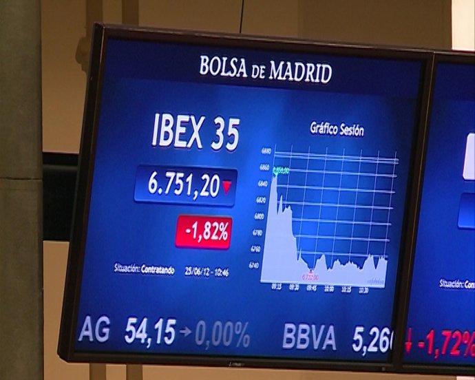 El Ibex abre con caída
