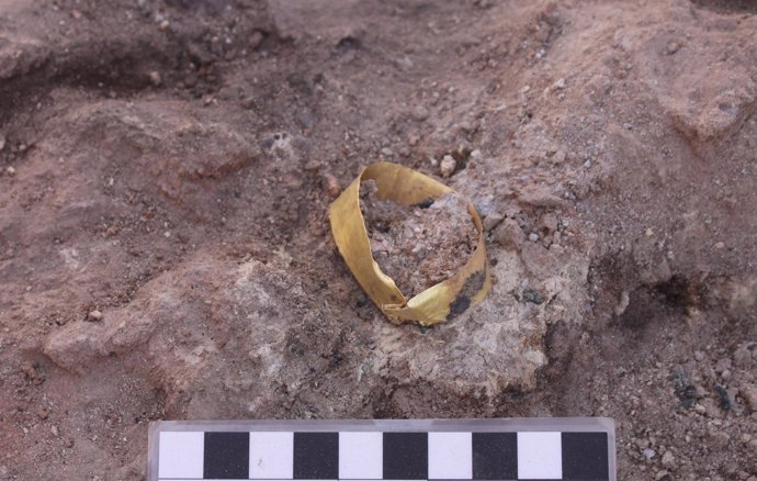 Brazalete De Oro Encontrado En El Yacimiento Cabezo Redondo De Villena