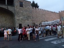 Imagen De La Marcha Nocturna Por El Empleo En Ávila