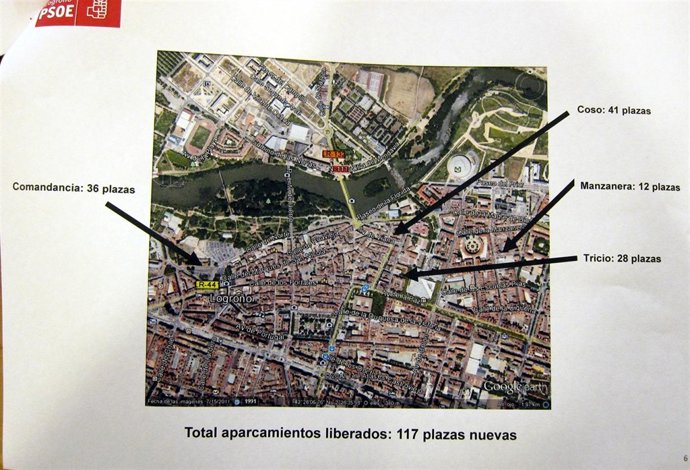 Plano Con La Propuesta Del PSOE