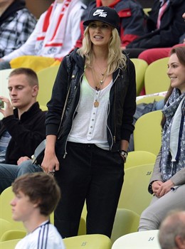 Lena Gercke en la Eurocopa