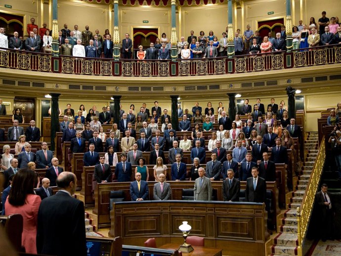 Diputados Y Senadores, Puestos En Pie En Homenaje A Las Víctimas
