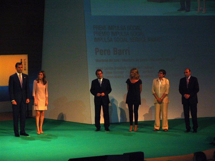 Los Príncipes en los Premios Impulsa de 2011