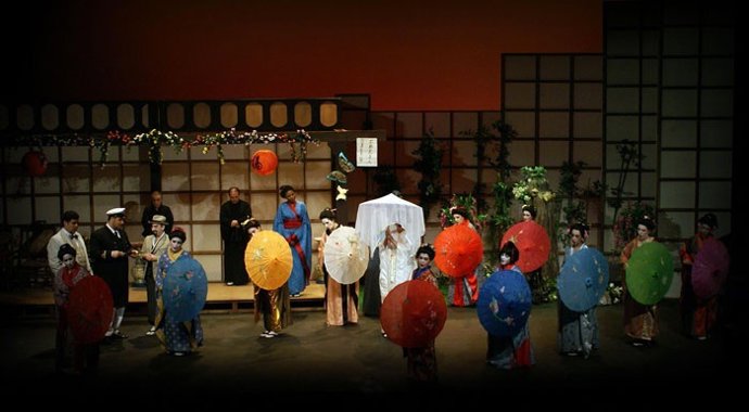  Un Momento De La Actuación De La Ópera 'Madame Butterfly'