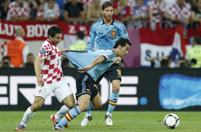 Alvaro Arbeloa Sergio Ramos Selección Española Croacia