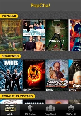 Aplicación De Telefónica Sobre Películas Popcha!