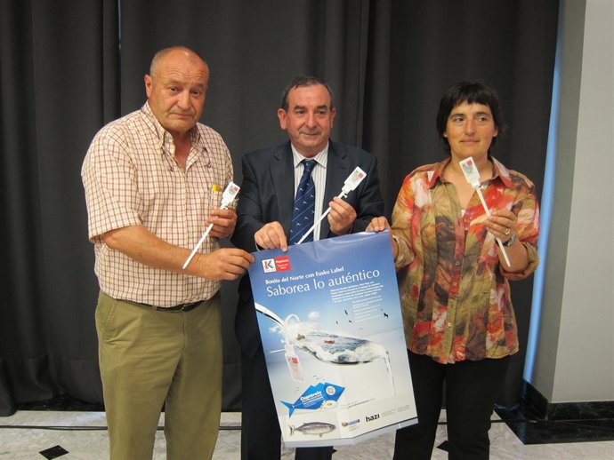 Zabaleta, Azkue Y Garmendia, Presentan La Campaña Del Bonito Del Norte