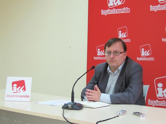 El Coordinador General De IU, Jesús Iglesias, En Rueda De Prensa