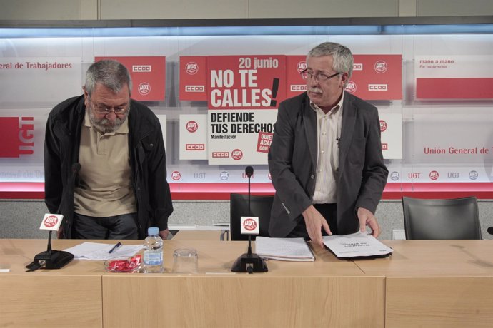 Toxo Y Méndez Presentan Movilizaciones De La Jornada Del 20-J
