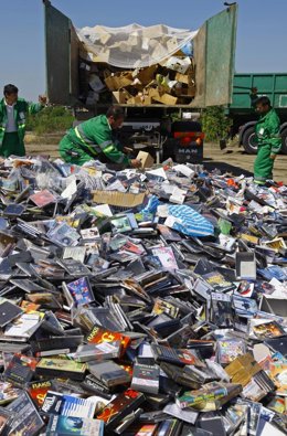 Piratería discos DVD blu ray