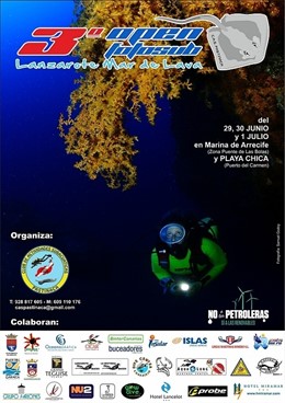Cartel III Open Fotosub Lanzarote Mar De Lava