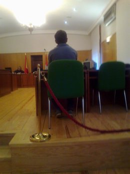 El acusado, durante el juicio ante la Audiencia de Valladolid.
