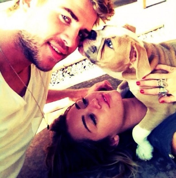 Miley Cyrus y Liam Hemsworth
