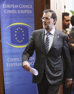 Mariano Rajoy En El Consejo Europeo En Bruselas