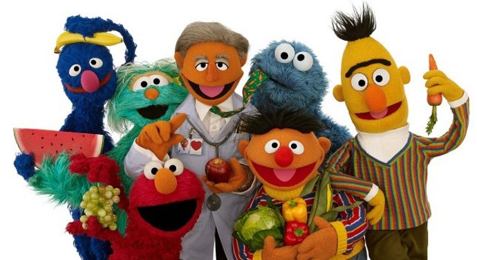 Monstruos Super Sanos. Barrio Sésamo