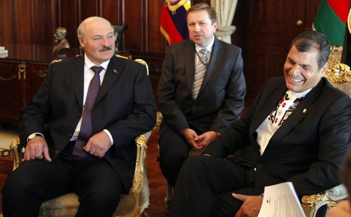 Alexander Lukashenko Y Rafael Correa