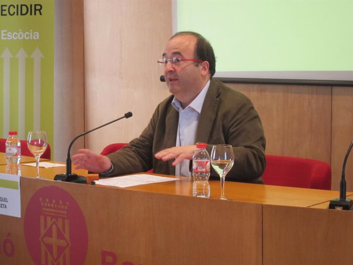 El Presidente De La Fundación Rafael Campalans, Miquel Iceta