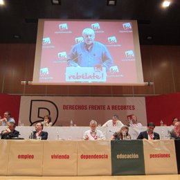 Cayo Lara En La Asamblea De IU De Asturias