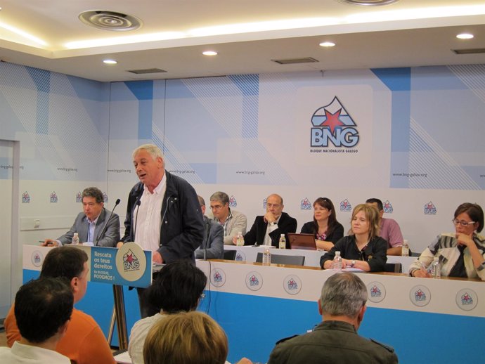 Gullerme Vázquez En Su Intervención En El Consello Nacional Del BNG