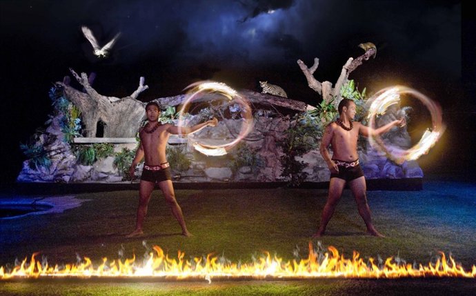 Imagen Del Espectáculo Nocturno De Sendaviva.