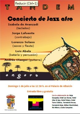 Cartel Del Concierto De Tandem En La Clausura De Sianoja