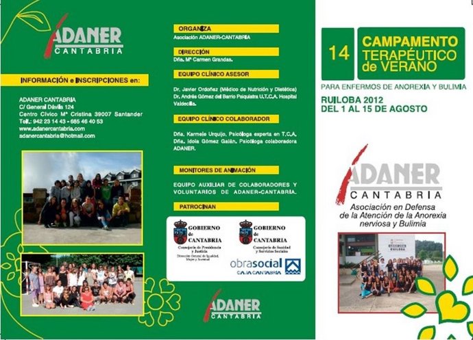 Folleto Del Campamento De Adaner