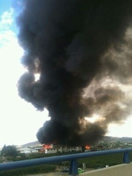 Incendio En Una Empresa De La Carretera Soria