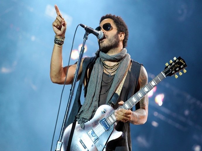 Lenny Kravitz Durante Su Actuación En Rock In Rio Madrid 2012 