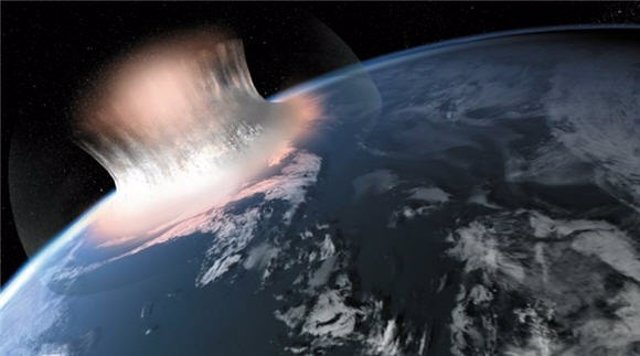Recreación Artística Del Impacto Del Asteroide