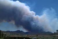 El incendio de Hellín se extiende al municipio de Calasparra (Murcia)