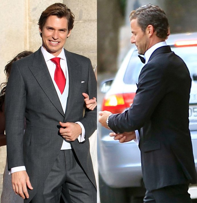 Montaje de Carlos Baute y Carlos Seguí el día de sus respectivas bodas 