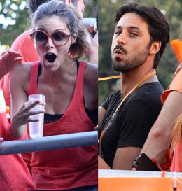 Montaje de Amaia Salamanca y Hugo Silva en las fiestas del Orgullo Gay 