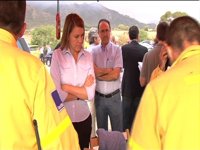 Cospedal no va a la Junta Directiva Nacional del PP en Sevilla para poder supervisar la extinción del incendio de Hellín