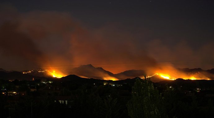Incendio Hellín Noche