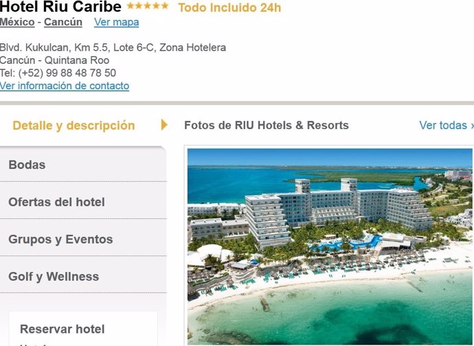 Hotel riu cancun