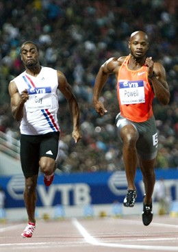Tyson Gay y Asafa Powell