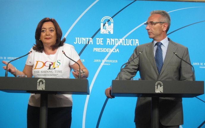 La consejera de Educación y el portavoz del Gobierno andaluz