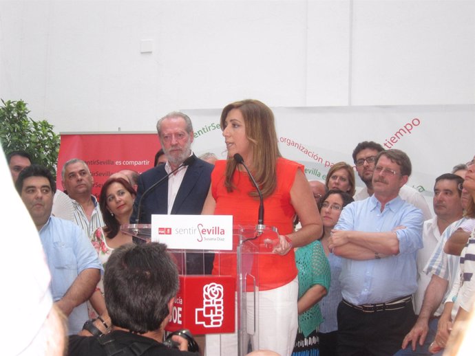Susana Díaz en su presentación.