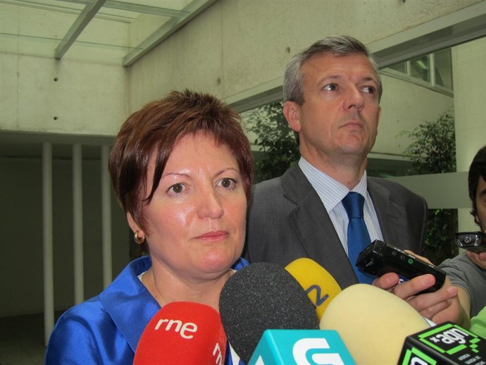 Los conselleiros de Sanidade y Presidencia.