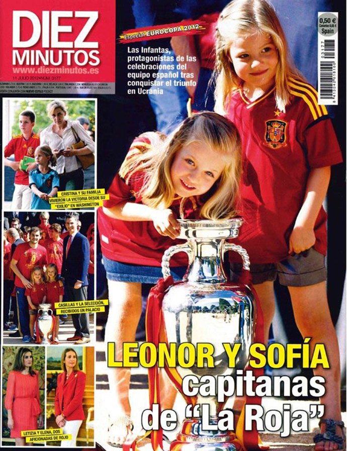 Leonor y Sofía en la portada de 'Diez Minutos'