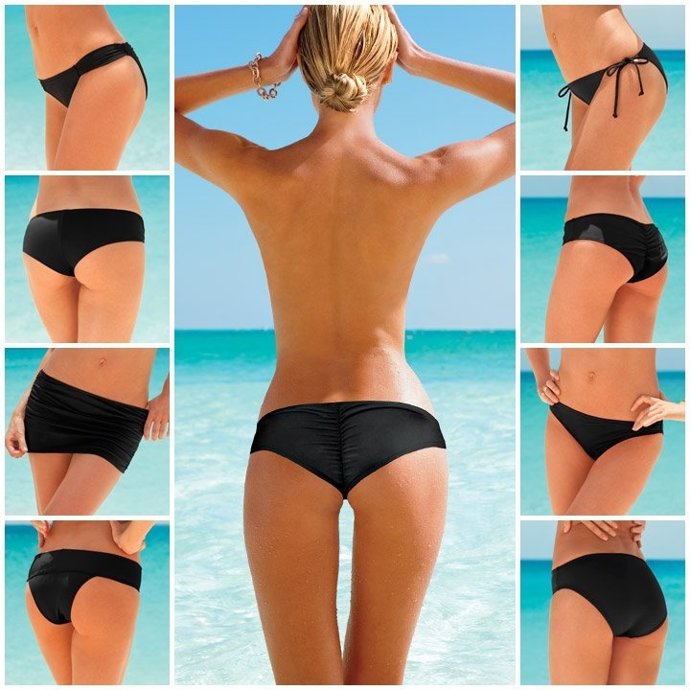 Modelo luce distintos tipos de bikinis de Victoria's Secret