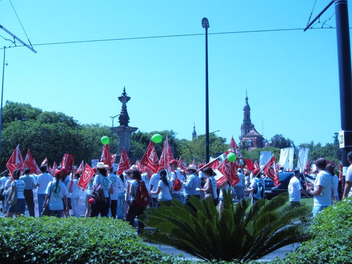 Manifestación De Agentes Locales De Promoción De Empleo En Sevilla