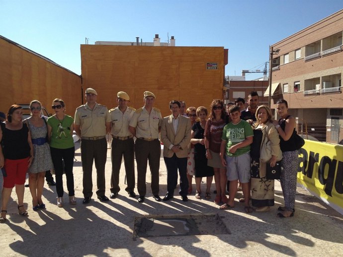 Edificio UME en el barrio de La Viña afectado terremoto Lorca