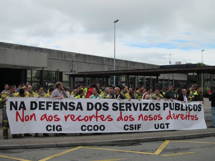 Concentración Contra Los Recortes En La Prevención Y Extinción De Incendios